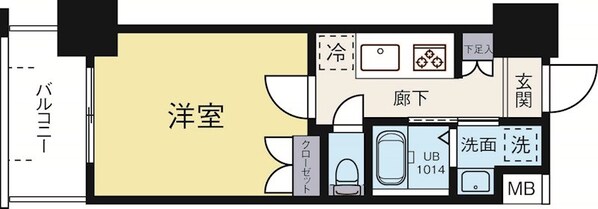 呉服町駅 徒歩3分 3階の物件間取画像